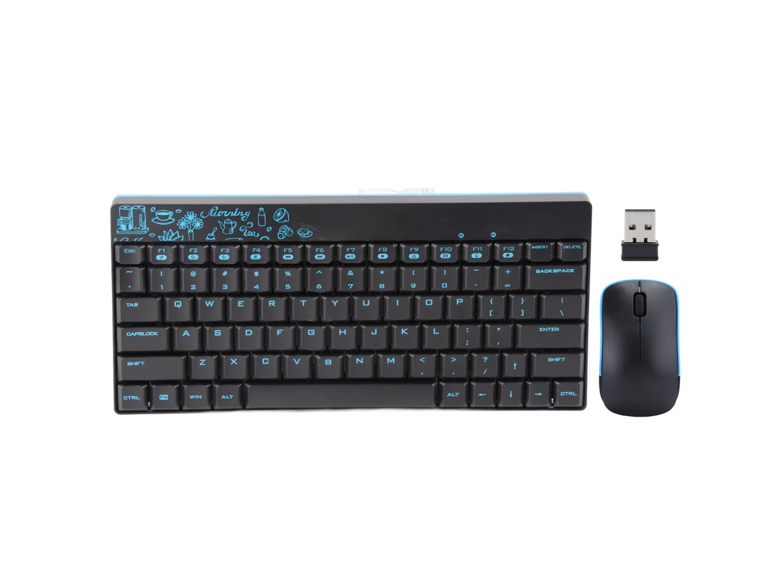 Baoj-2026novoconjunto De Teclado E Mouse Sem Fio Mini Ultra Fino Silencioso