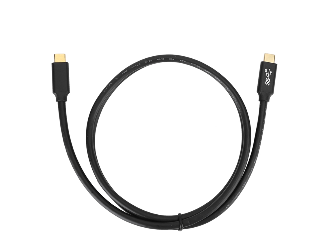 Cable Usb Tipo C A Tipo C Con Chip De Pvc, Transmisión De Datos Rápida De 10 Gb (1 M)