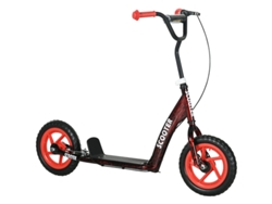 Patinete Eléctrico De Altura Regulable, Soporta Hasta 50 Kg, Color Rojo.