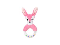 (zorro Rosa) Muñeco De Peluche Suave Para Dentición, Lindo Juguete Sensorial De Peluche Para Niños