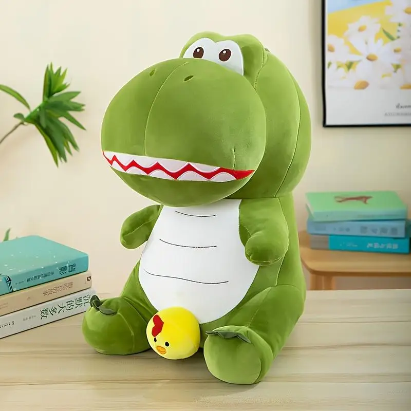 (verde, 30cm) Dinossauro Pintinho Verde, Um Brinquedo De Pelúcia Peculiar E Criativo.