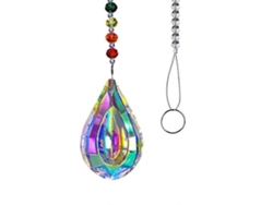 Bola colgante, bola prismática de chakras para decoración Feng Shui, creador de arcoíris