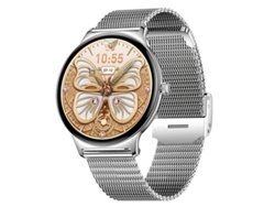 Reloj inteligente V89 con pantalla AMOLED de 1,43 pulgadas, Bluetooth, llamadas y elegante interfaz de usuario (plata) Bestvite