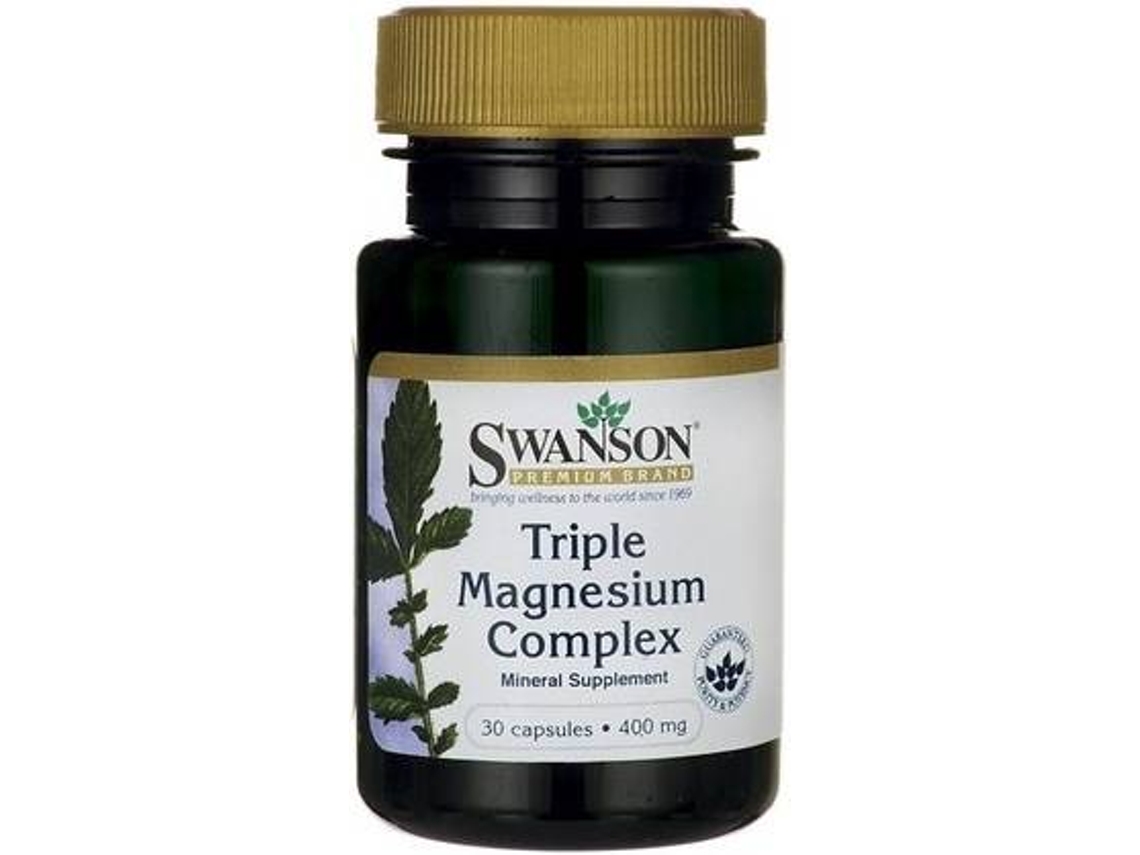Complemento Alimentar SWANSON Complexo Triplo De Magnésio (30 cápsulas)