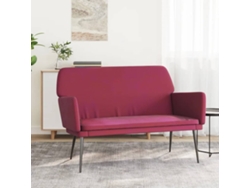Lovely Home Banco 108X79X79 Cm Terciopelo Rojo Tinto