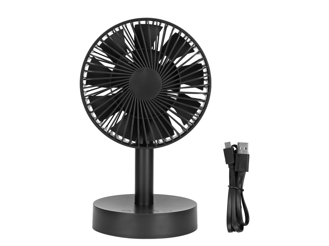 Ventilador De Escritorio Usb Con 3 Velocidades, Oscilación De 90°, 4 Modos De Temporizador, Silencioso Y Pequeño.