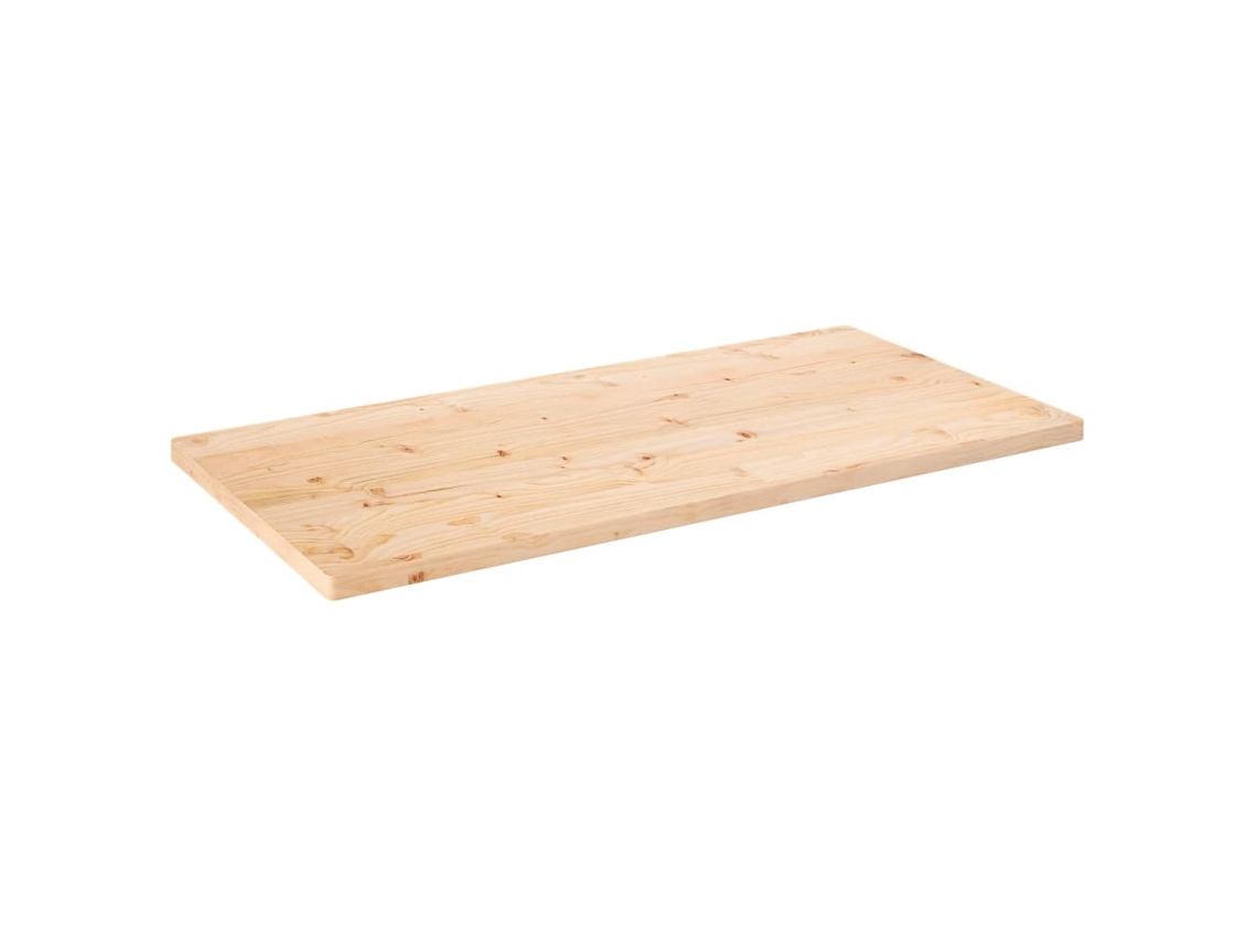 Tablero De Mesa Rectangular Madera Maciza De Pino 110x60x2,5 Cm