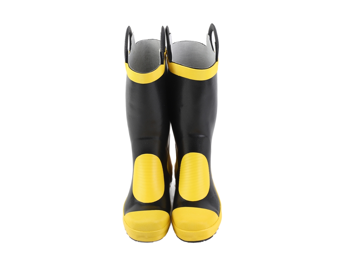 Botas de rescate de emergencia de goma antideslizante, aislantes del calor y resistentes al fuego.