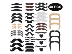 Omni-bigotes Falsos Autoadhesivos, Suministros Para Fiesta De Bigotes, Diferentes Estilos Para Adultos Y Niños