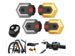 Luz trasera para bicicleta con control remoto, 120 dB, IPX8, color negro, Yizhood