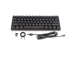 Teclado mecánico de 61 teclas, 3 modos, inalámbrico, portátil, ergonómico, con batería recargable, para juegos, color verde.