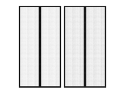 Conjunto 2 Mosquitera VIDAXL Negro Poliéster