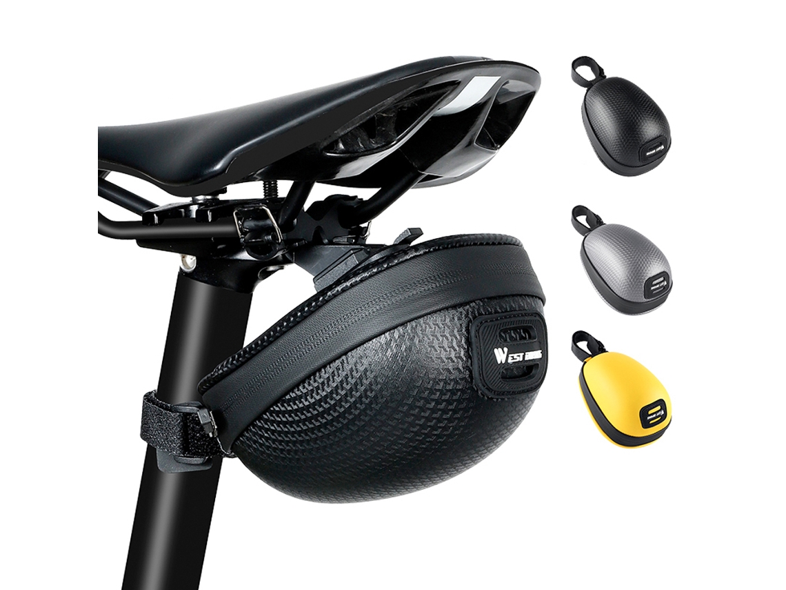 Bolsa Portátil Para Sillín De Bicicleta De 0,4 L, Impermeable, Con Tapa Rígida, Para Ciclismo Al Aire Libre West Biking
