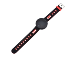 Reloj Inteligente Bluetooth Monitor De Frecuencia Cardíaca Y Presión Arterial Brazalete Inteligente Impermeable Rojo