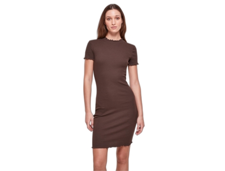 Vestido camisero de canalé para mujer Urban Classics (Tam: M)