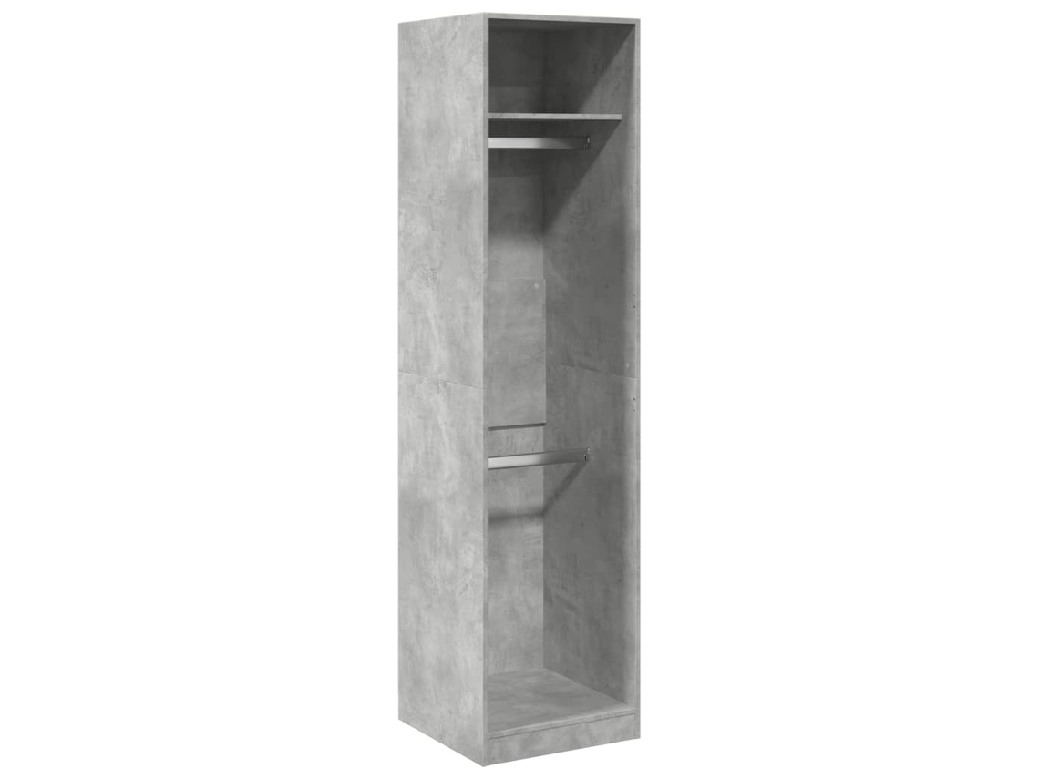 Armario 50x50x200 cm Contrachapado Gris Cemento MAISON EXCLUSIVE