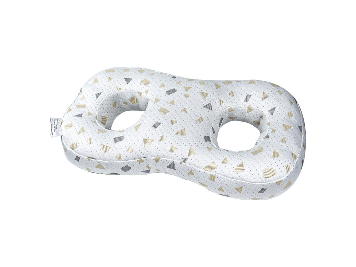 Almohada Eifson Para Dormir De Lado Con Orificios Para Auriculares (gris)