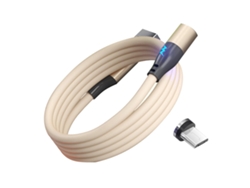 Cable De Carga Magnética De Silicona Líquida 3a Carga Rápida Magnética Rotativa