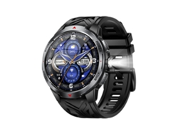 Reloj inteligente KT88 Chronus con pantalla HD de 1,7 pulgadas, batería de 1100 mAh, resistencia al agua de 3 ATM, linterna LED y brújula (negro)