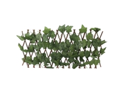 Valla artificial de simulación, protección solar, expandible, impermeable, seto topiario artificial, planta para jardín con hojas de enredadera virgen.