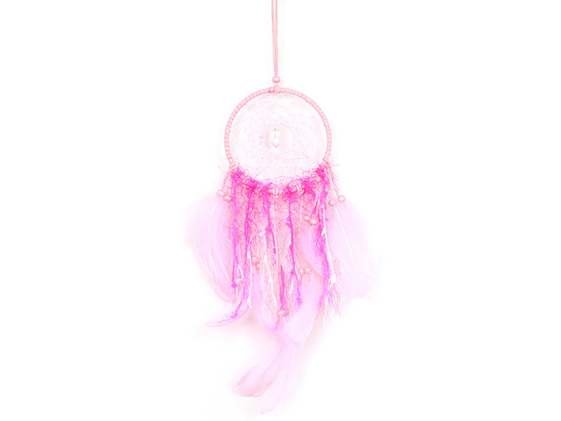 Atractor De Sueños Con Luz Nocturna, Pluma Rosa, Decoración De Pared, Regalo Para El Hogar Y Fiestas.