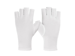Luvas De Meio Dedo Com Proteção Uv Para Manicure, Cabine De Gel Para Unhas, Atividades Ao Ar Livre E Direção.