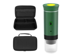 Cafetera portátil 3 en 1 con bomba eléctrica calentable, cápsulas de café concentrado, doble uso, con bolsa de almacenamiento, color verde Bestvite