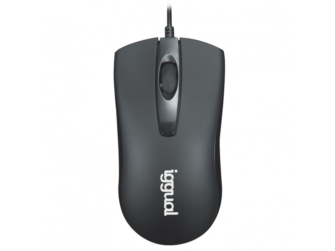 Ratón óptico empresarial Iggual Com de 1200 ppp, color negro
