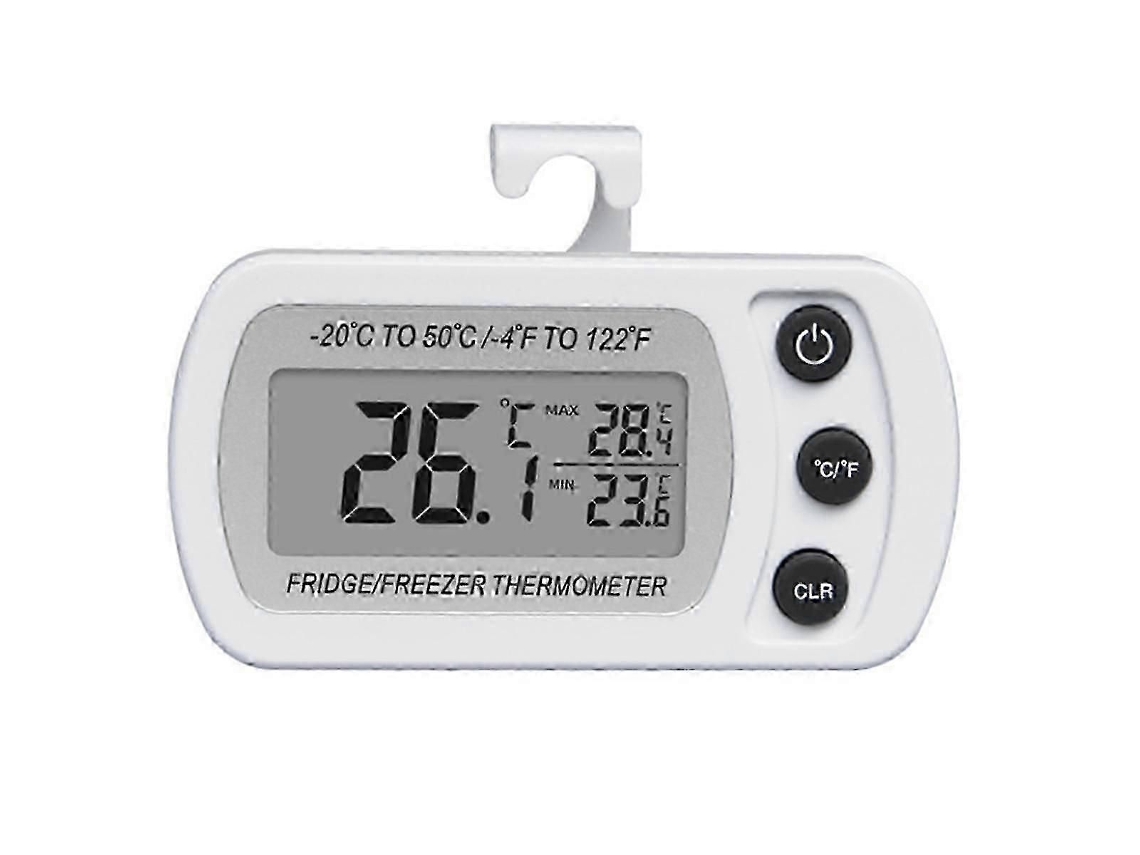 Termómetro digital para congelador con pantalla LCD, resistente al agua, para refrigerador, termómetro electrónico doméstico. GOKOCO