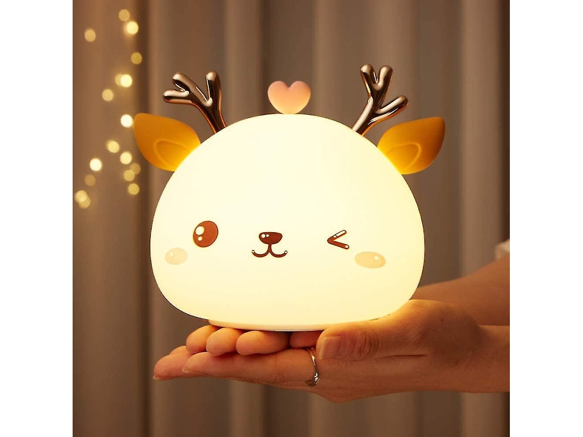 Luz nocturna LED recargable para bebés y niños, ideal para mesitas de noche. Rosewell