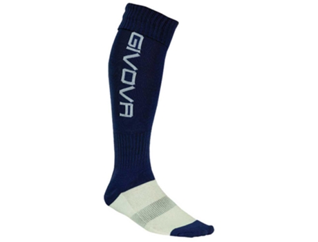 Calcetines para Hombre GIVOVA Altas Allenamento Azul para Fútbol (Talla Única)