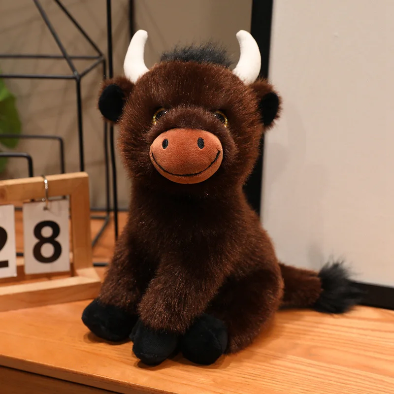 (marrón, 27 Cm) Lindo Peluche De Simulación De Anime De Dibujos Animados Travieso De Las Tierras Altas