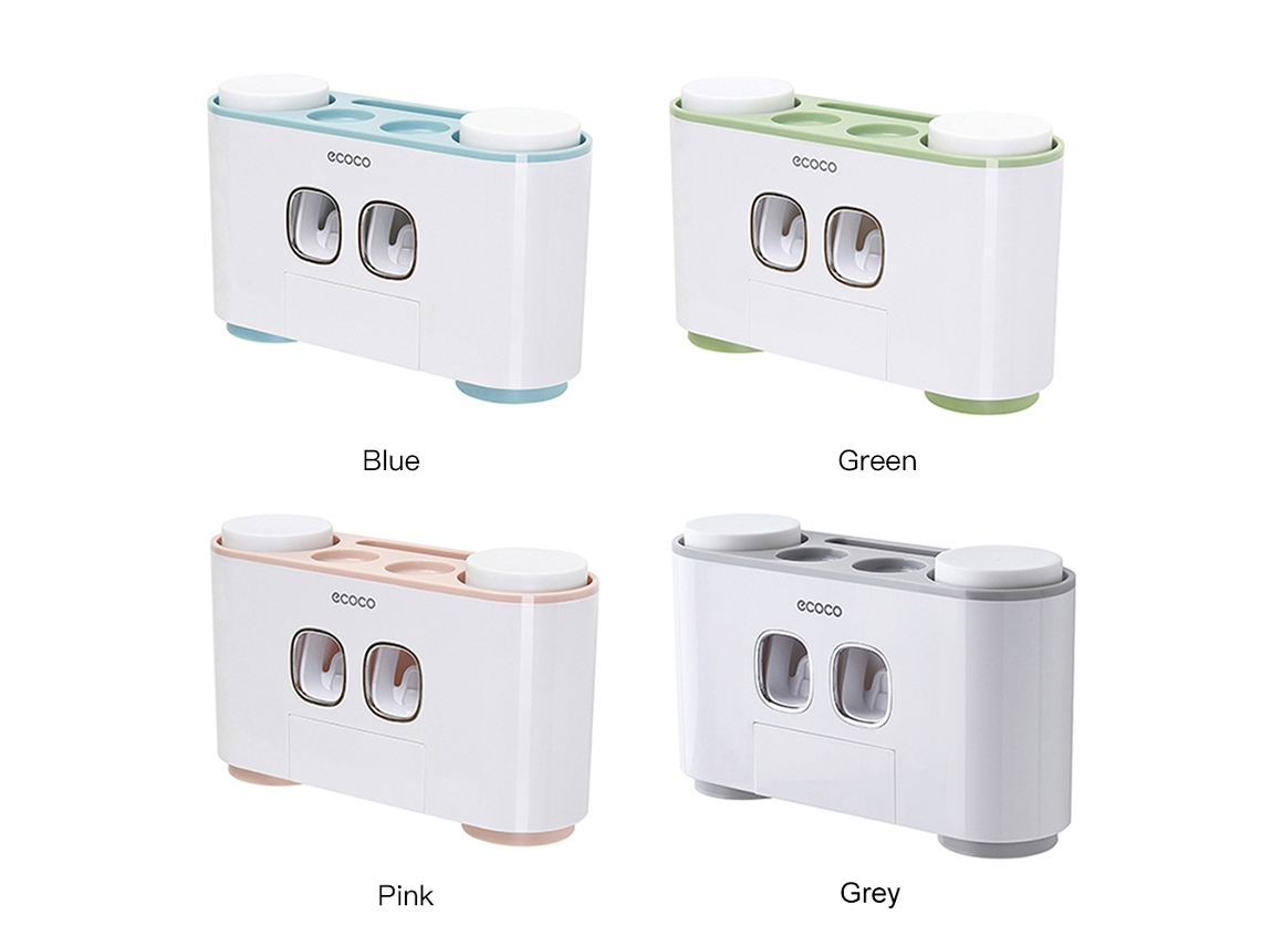 Dispensador automático de pasta de dientes con 4 vasos Worten