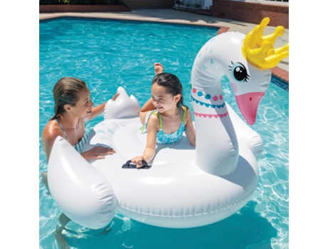 Flotador Piscina Cisne con Asas INTEX 142x137x99 cm