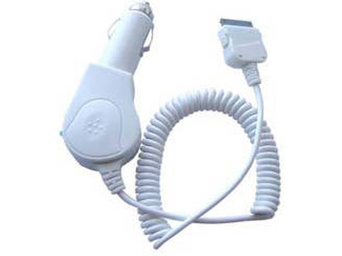 Cargador de coche iPhone 3G, iPod, iPad Blanco