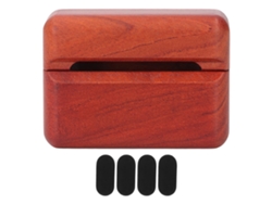 Estuche Protector De Madera Pulida Hecho A Mano Para Auriculares Bluetooth Freebuds Pro