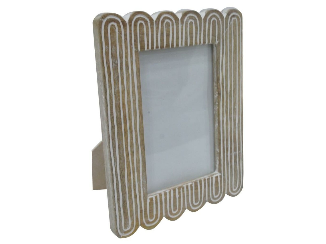 Moldura De Fotos DKD HOME DECOR Natural Colonial Madera De Mangueira (19 x 2 x 21 cm)