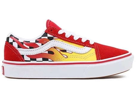 Zapatillas VANS Uy Comfycush Old Skool (Flame) Unisex (31 - Rojo)