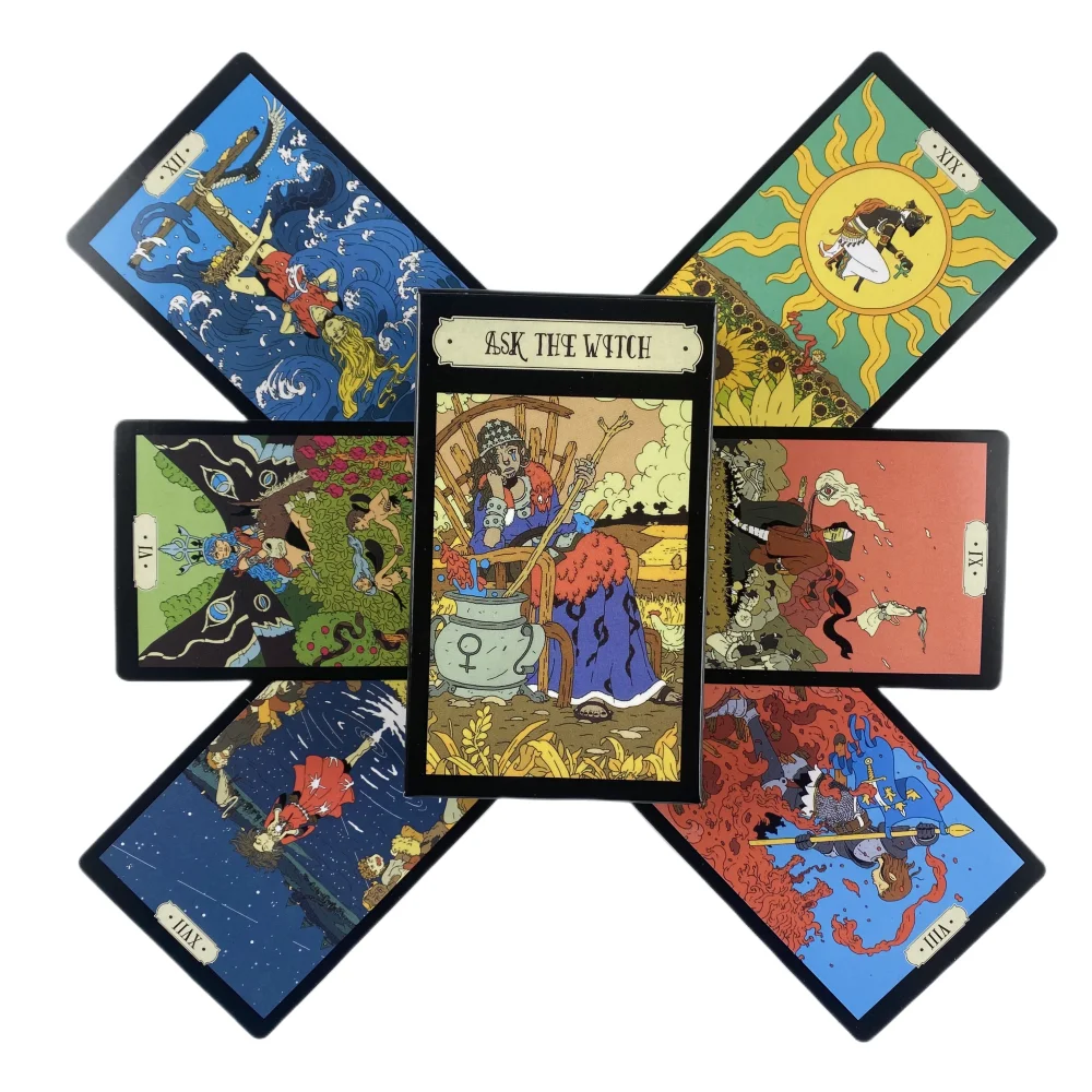 Pregunta Por La Versión En Inglés Del Juego De Interpretación De Cartas Del Tarot De La Bruja, Un Juego De Mesa, Un Juego De Cartas Oráculo Y Un Juego De Póker.