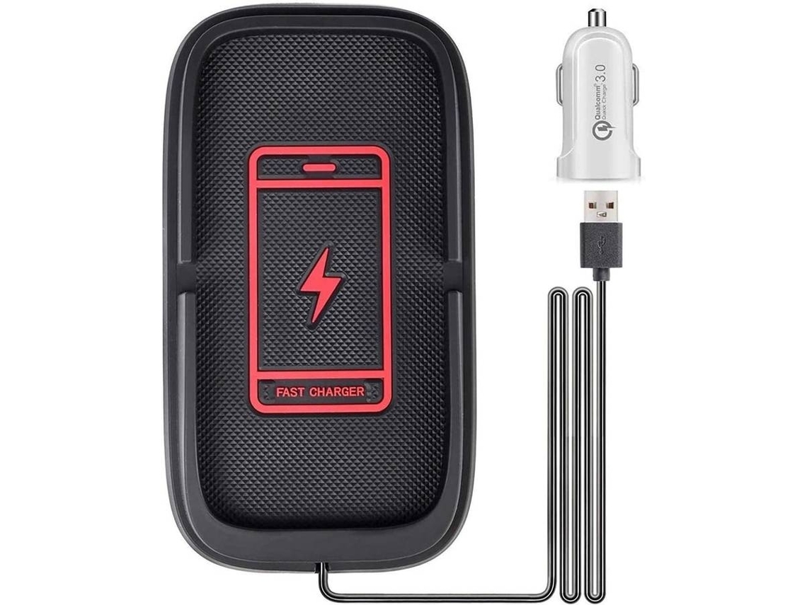 Cargador Fast Auto Sem Pad para iPhone 11 Pro Max/Se/12 Pro Max/12 Pro/12/XR/12 Mini YIZHOOD Seda Negro