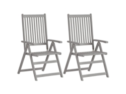 Maison Exclusive - Sillas Reclinables Jardín Y Cojines 4 Uds Madera Maciza Acacia
