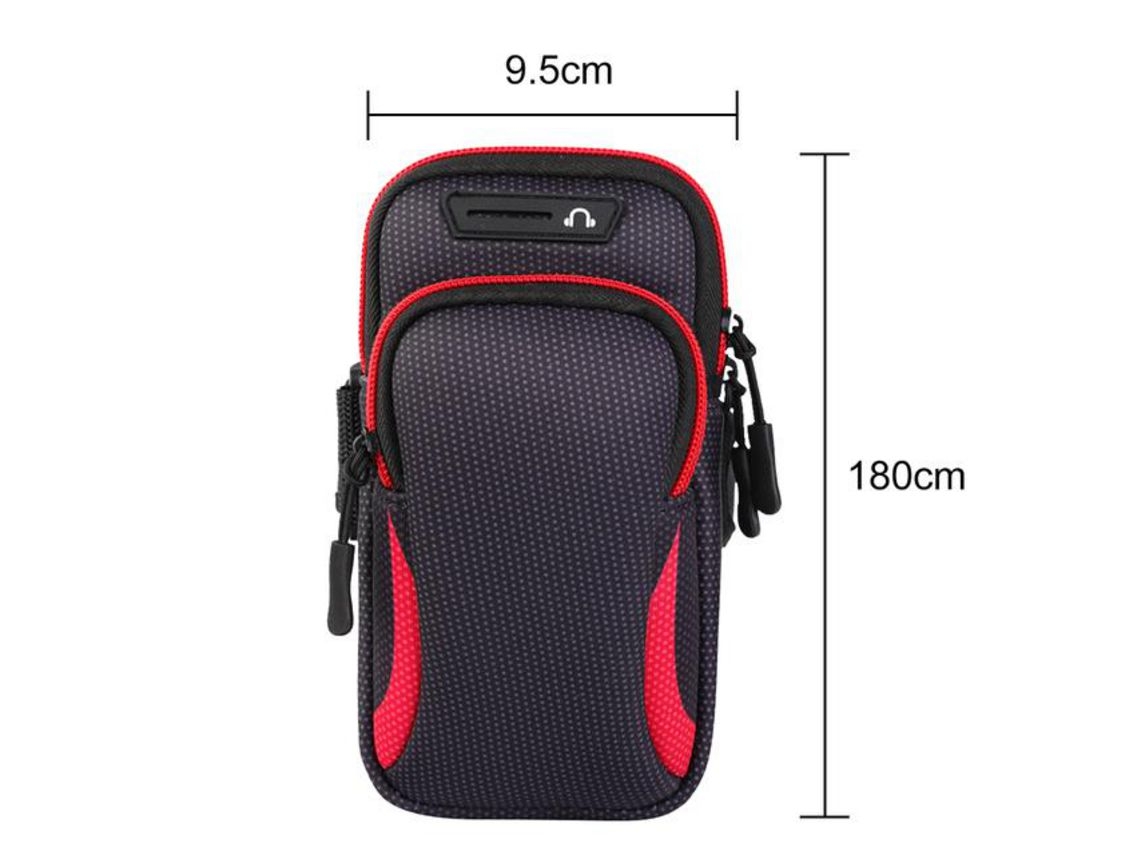 Estuche Deportivo Móvil Funda Brazo Impermeable Running Soporte Teléfonos 6.5 Pulgadas