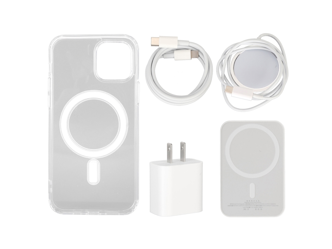 Kit De Cargador Rápido 5 En 1 Para Smartphones Con Carga Magnética De 20 W Y Batería Externa De 5000 Mah.
