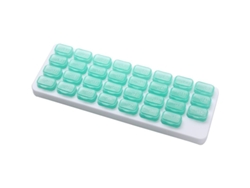 Organizador Mensual De Pastillas Con 31 Compartimentos Para Medicamentos Y Vitaminas.