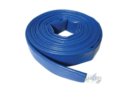 Manguera Plana 40Mm 100 Metros para Descarga de Agua Poliester Pvc Azul Goma Layflat de Incendios Y Piscinas 1 1/2 SUINGA