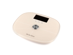 Beautifly Báscula Digital De Baño Slimsense Bluetooth Lcd Beige Multifunción Con App Móvil