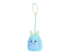 2026-lámpara De Escritorio Bonita Para Niños Usb Recargable Con Cuello De Cisne 3 Niveles Luz Nocturna Mesa Dormitorio Azul