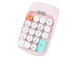 Teclado numérico inalámbrico, teclado de máquina de escribir retro, teclado numérico de 18 teclas, 2,4 GHz, Bluetooth Mini Ly Ebike