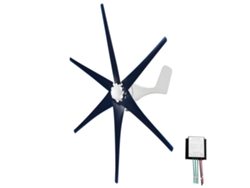 Kit de aerogenerador de 400 W y 12 V con controlador de carga híbrido de 5/6 palas y velocidad de arranque de 2,0 m/s. Generador de energía eólica para uso doméstico.