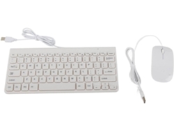 Conjunto De Teclado Y Ratón Usb Con Cable Ultradelgados, Idealmente Combinados.